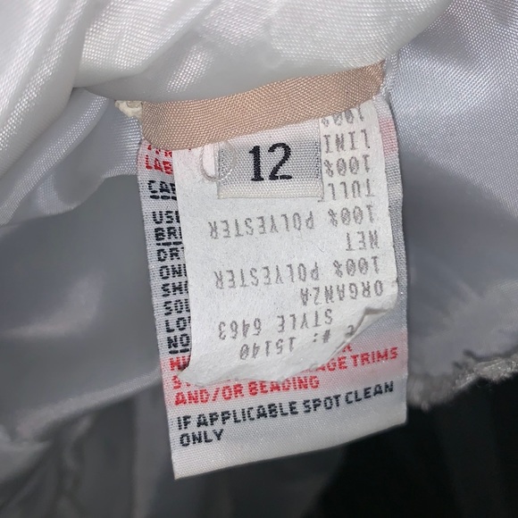 Hayley Paige Sasha Dress Gown Size 12 Formal Wedding Style 6463 - Picture 12 of 15